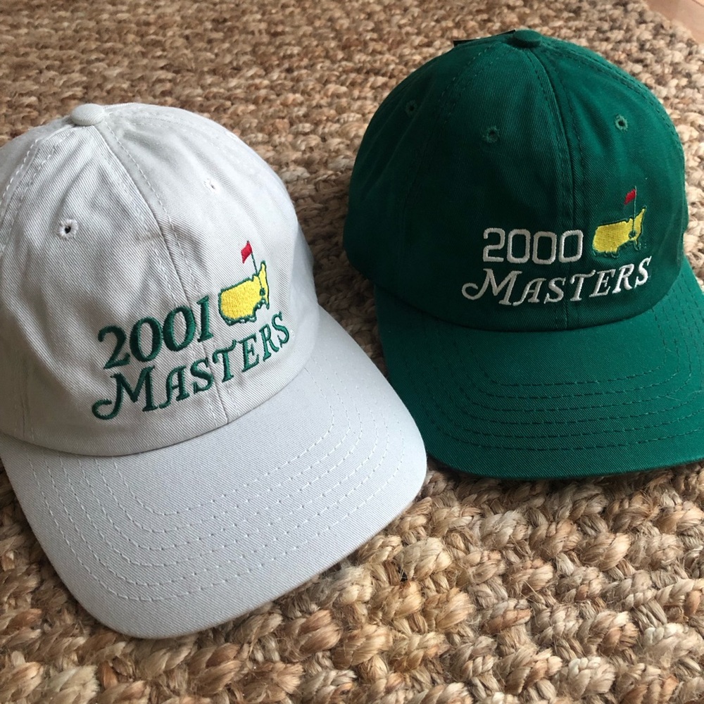 New w Tag: Set of Two American Needle The Masters Caddy Hats. One Size